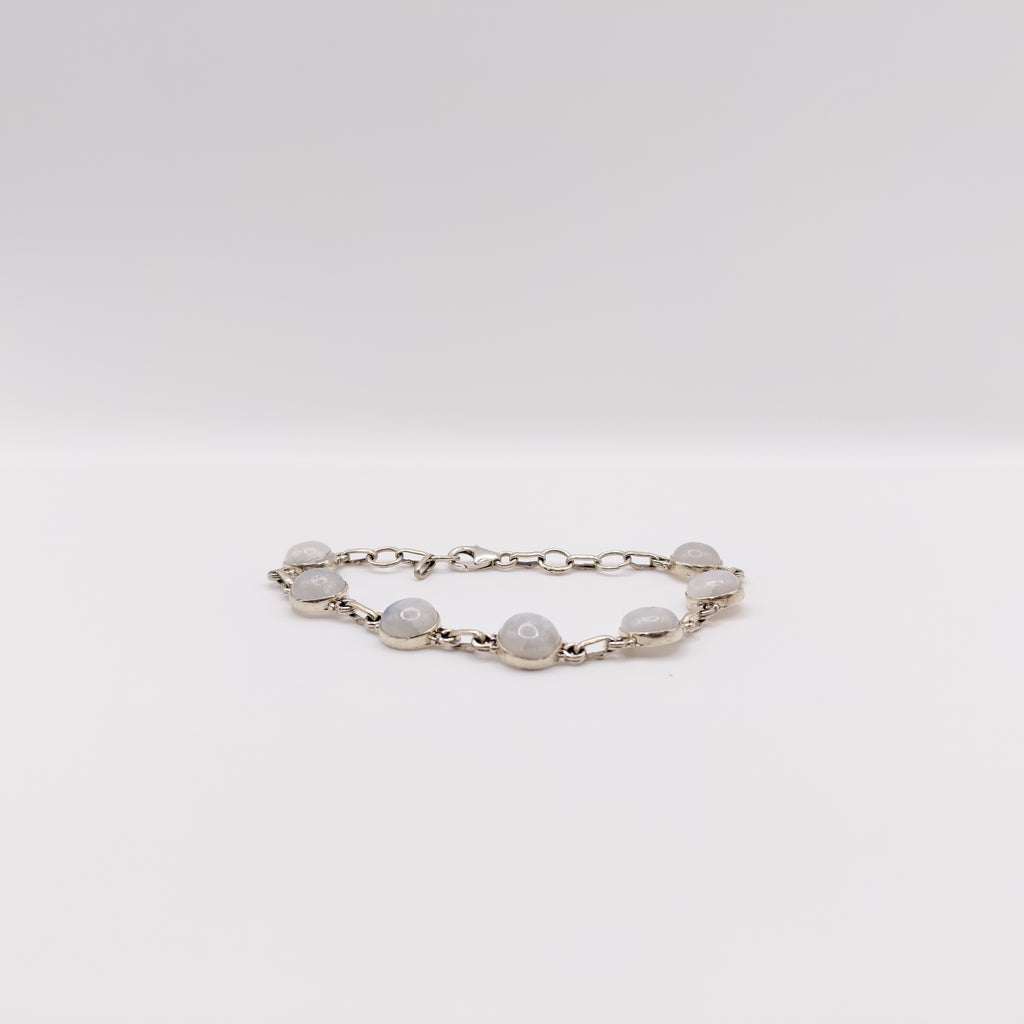 Bracciale Argento Sterling con Pietra di Luna.