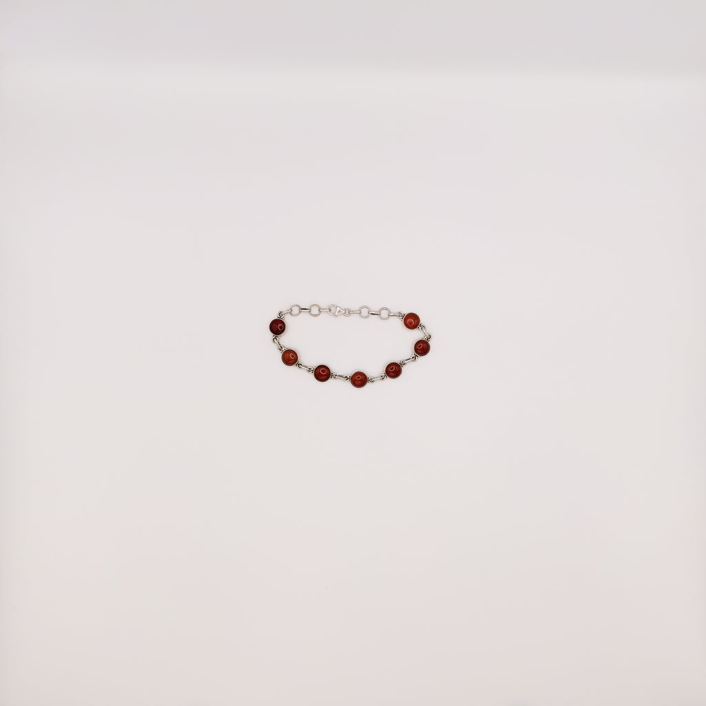 Bracciale Argento Sterling con Pietra Corniola.