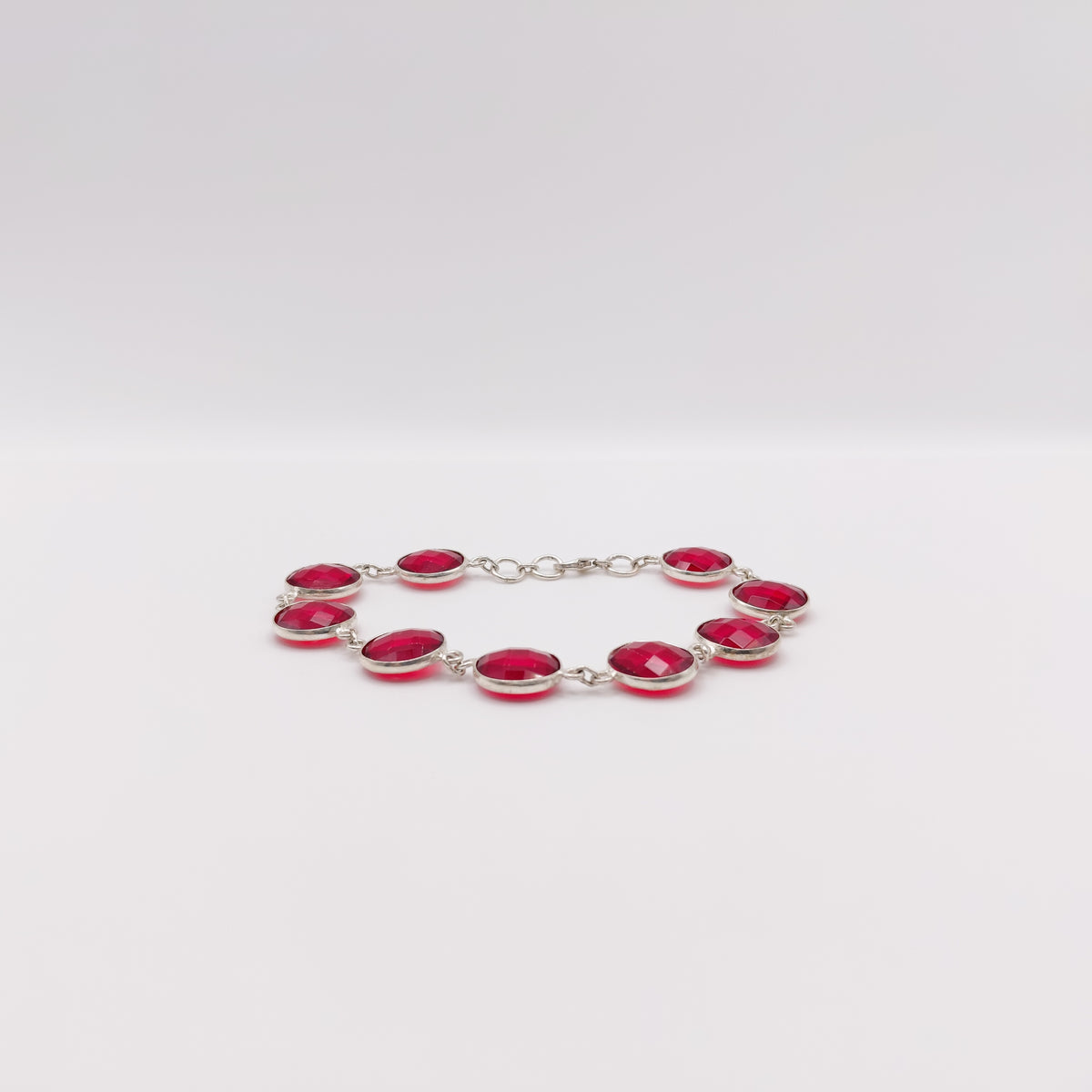 Bracciale Argento Sterling con Granata.