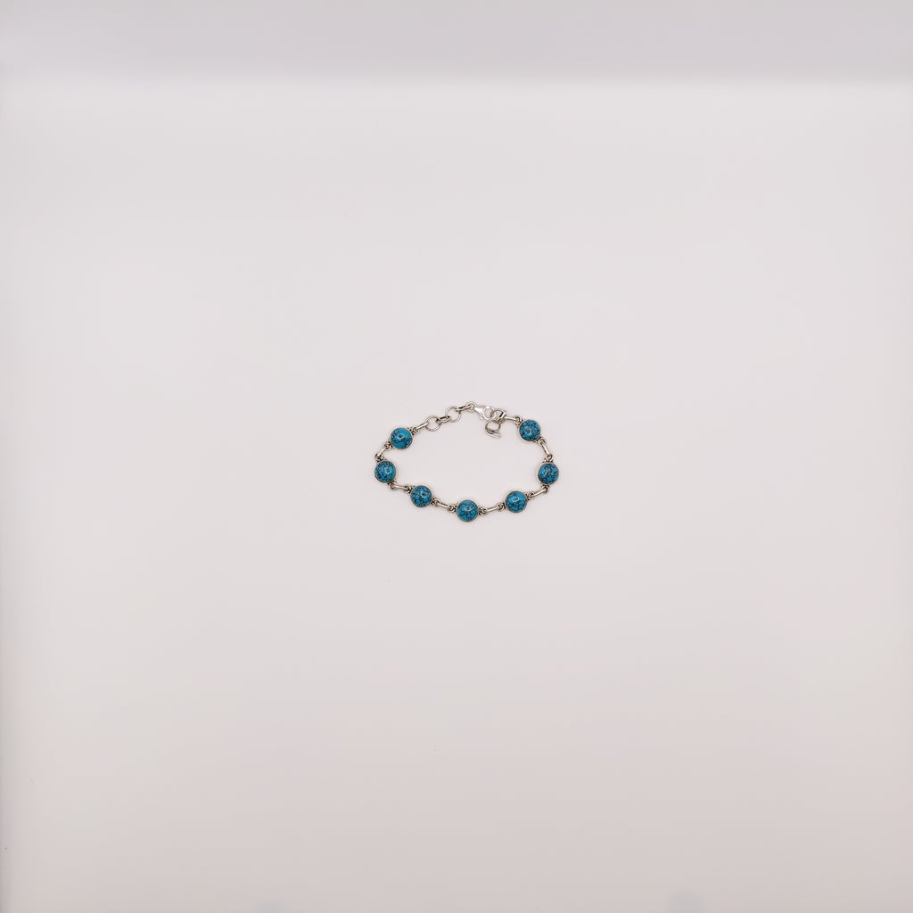 Bracciale Argento Sterling con Turchese.
